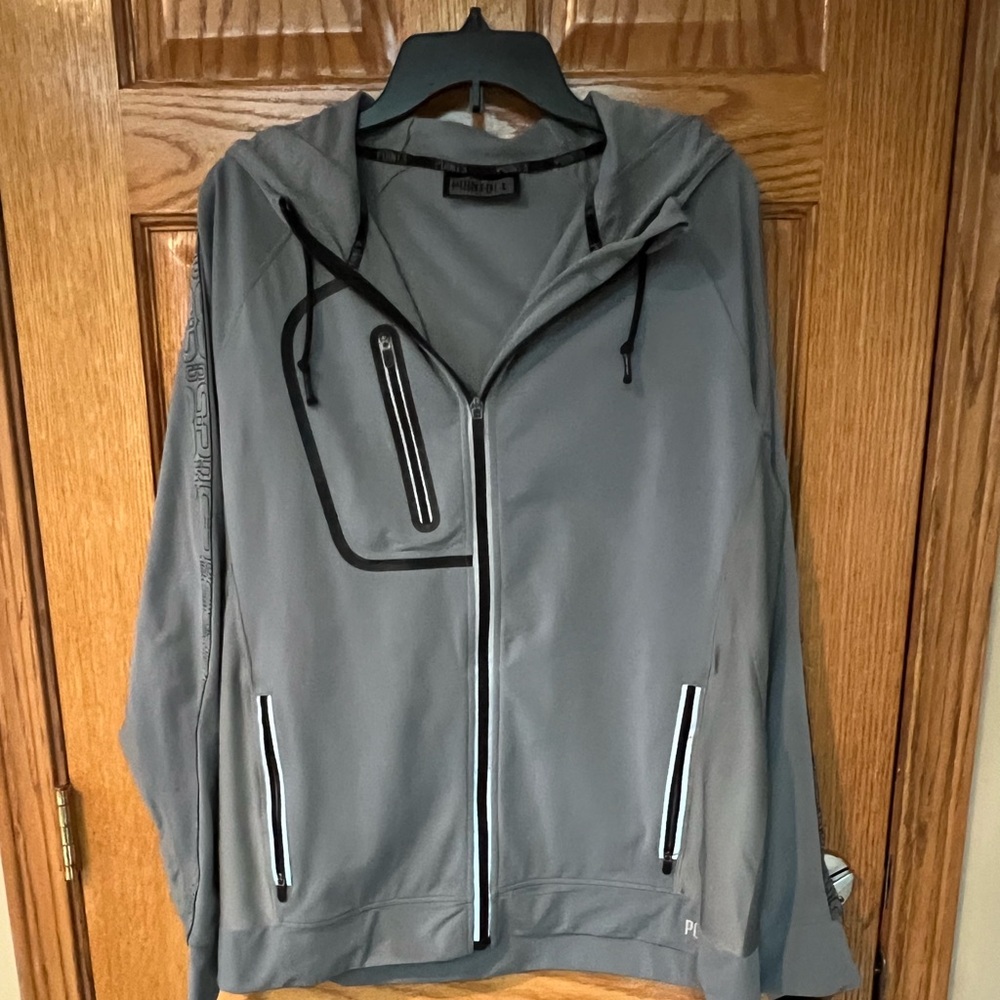 Point 3 Performance Gear Travel Jacket Large Grey/Black